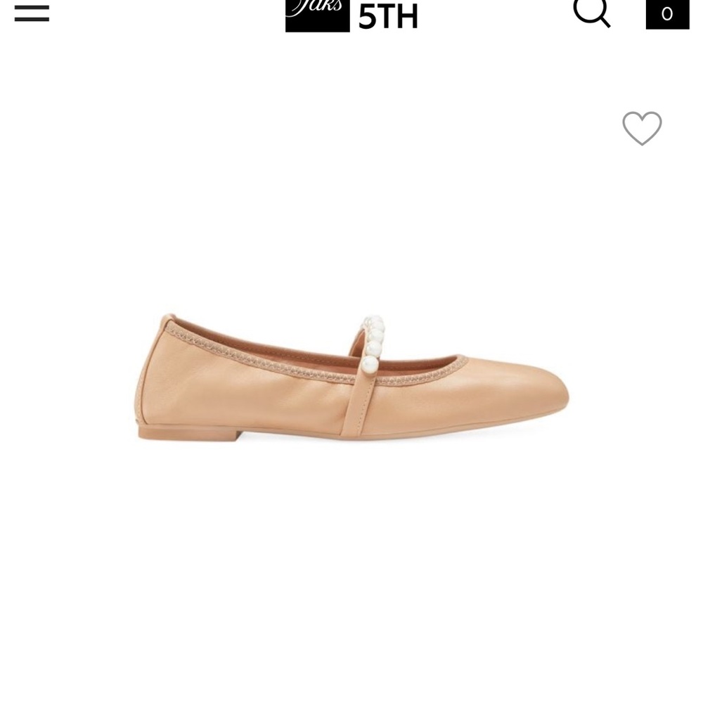 STUART WEITZMAN
Goldie Embellished Leather Ballet Flats